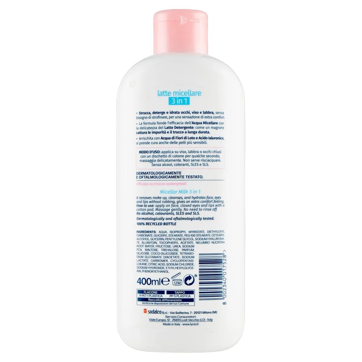Lycia Latte detergente micellare 3 in 1