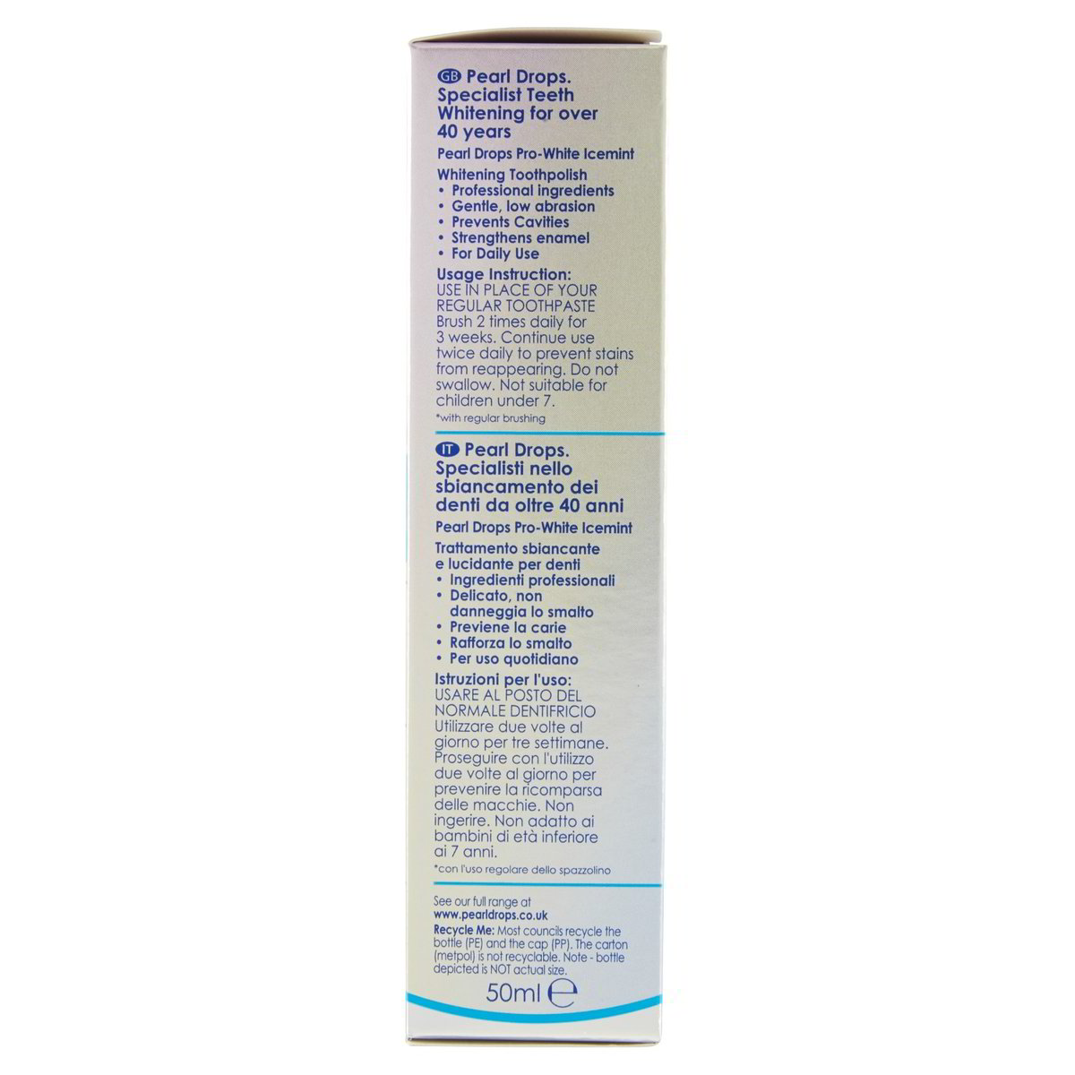 Pearl Drops Dentifricio Advanced Whitening