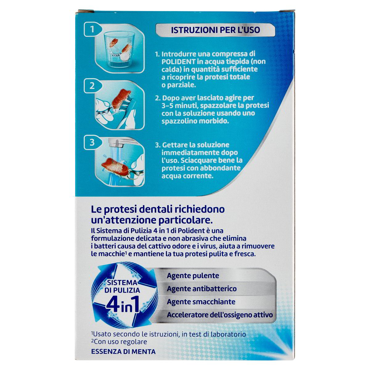 Polident Pulitore per protesi Tripla Freschezza