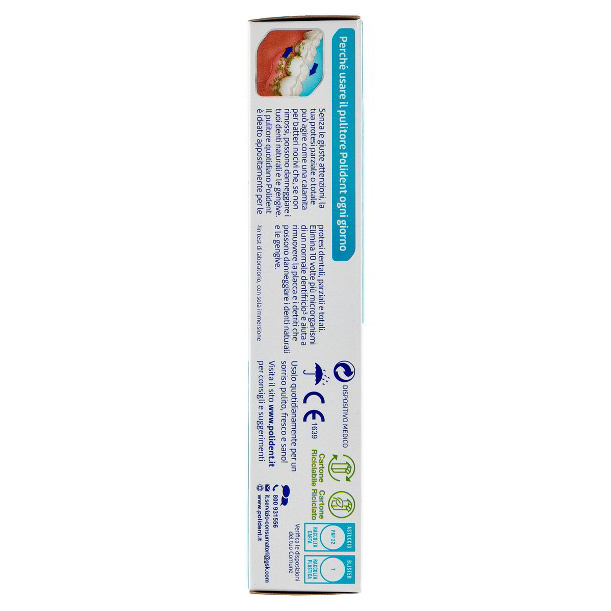 Polident Pulitore per protesi Tripla Freschezza