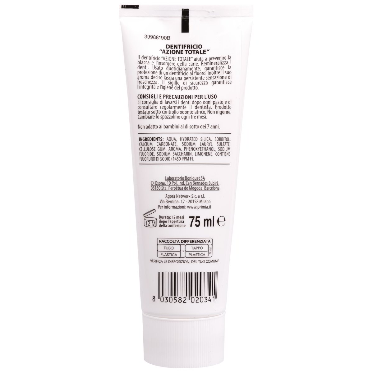 Dentifricio Azione totale