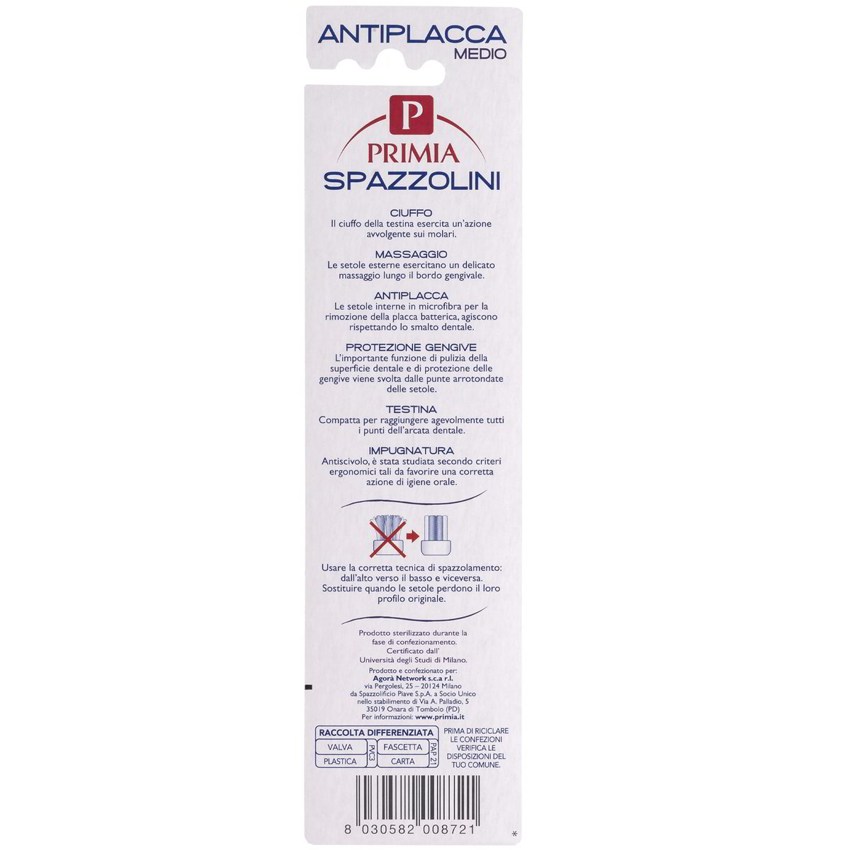 Spazzolino Antiplacca medio