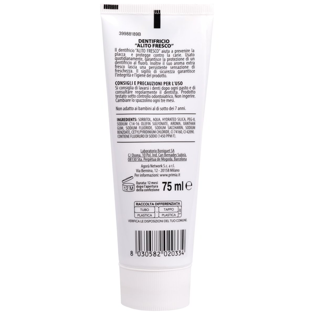 Dentifricio Alito fresco