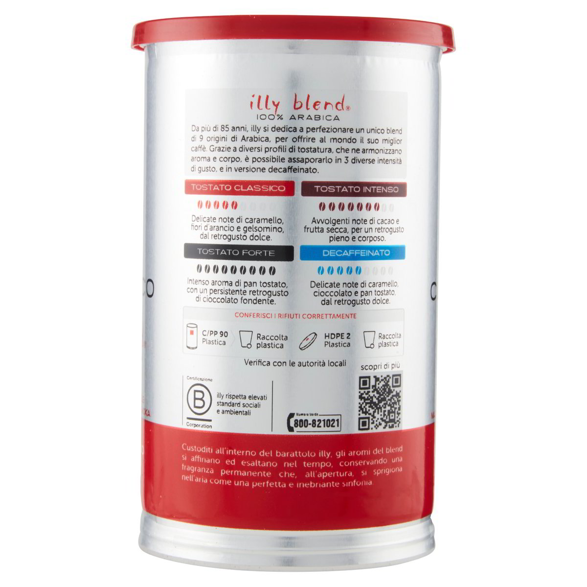 Caffè macinato per moka 100% arabica classico