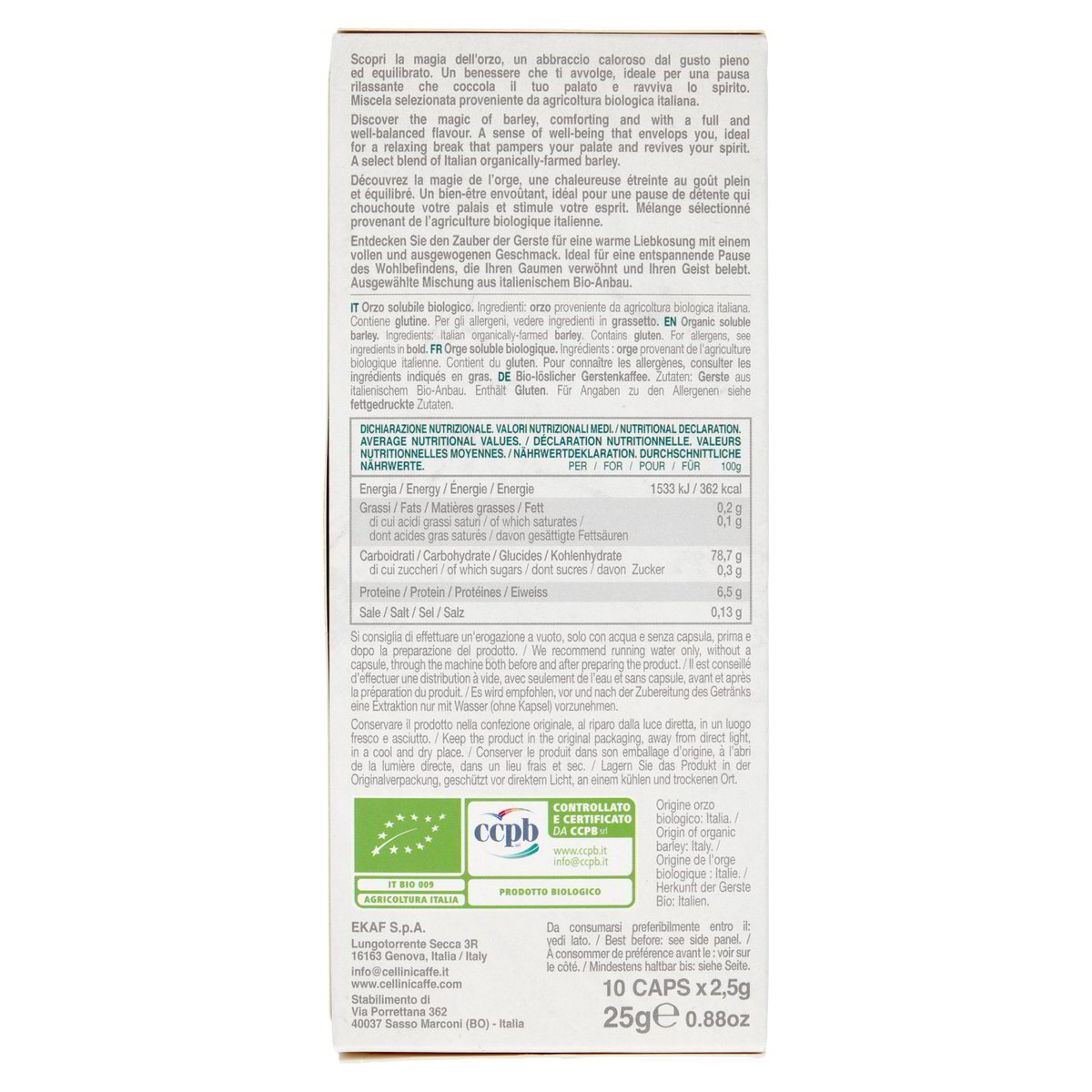 caffè d'orzo bio