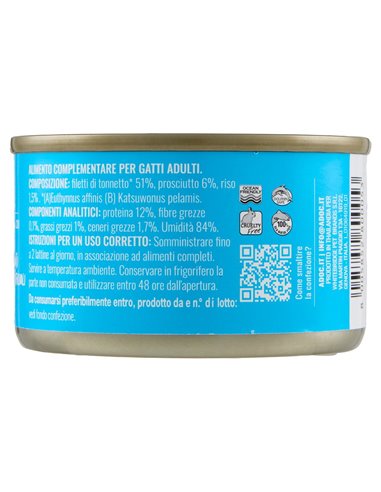 Alimento Per Gatti Tonnetto Con Prosciutto