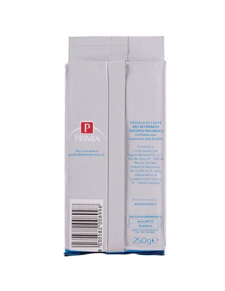 Caffè decaffeinato macinato