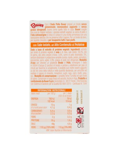 Dadi per brodo di pollo