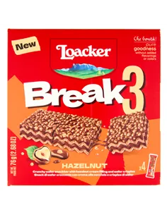 Break3 Barrette di Wafer con Crema alle Nocciole