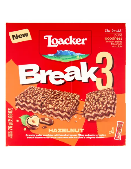 Break3 Barrette di Wafer con Crema alle Nocciole