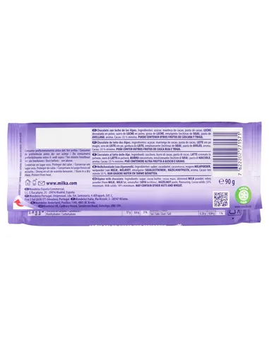 Cioccolato Al Latte Delle Alpi