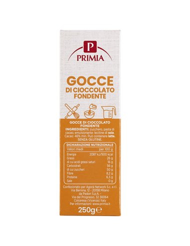 Gocce di cioccolato fondente