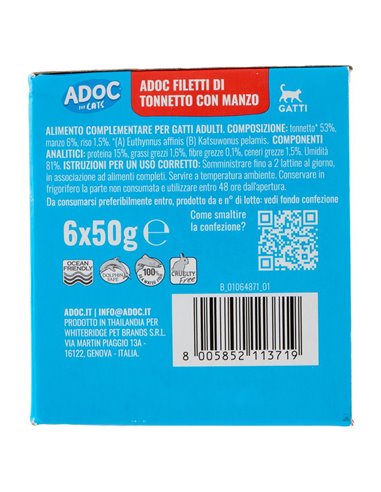 Alimento Per Gatti Tonnetto Con Manzo
