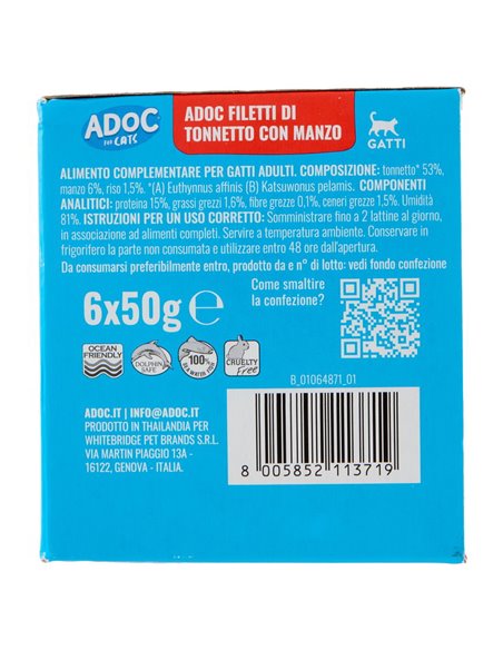 Alimento Per Gatti Tonnetto Con Manzo