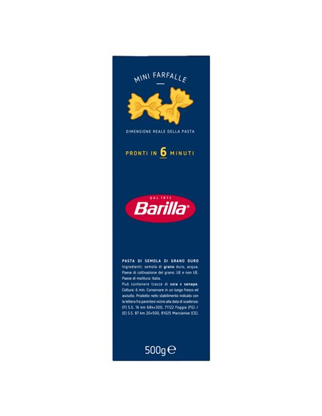 BARILLA – Mini farfalle Piccolini