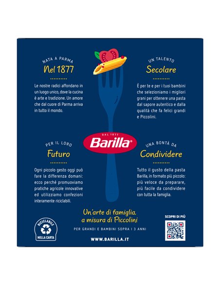 Mini penne rigate Piccolini