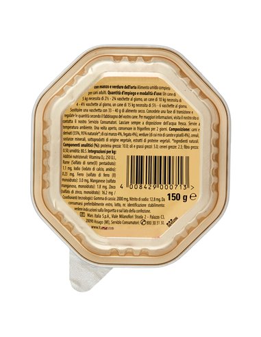 Paté Per Cani Con Manzo