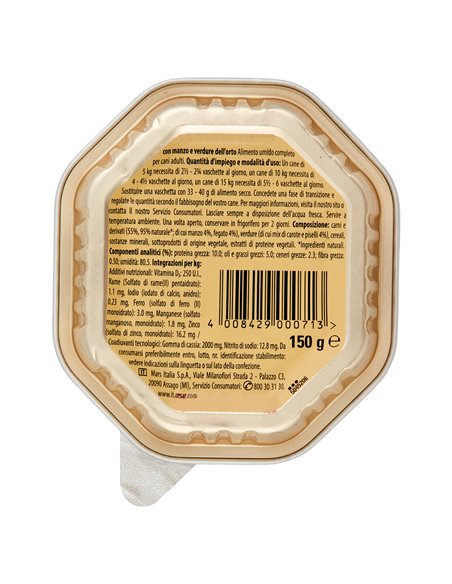 Paté Per Cani Con Manzo