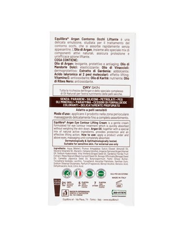 Equilibra Contorno occhi Argan