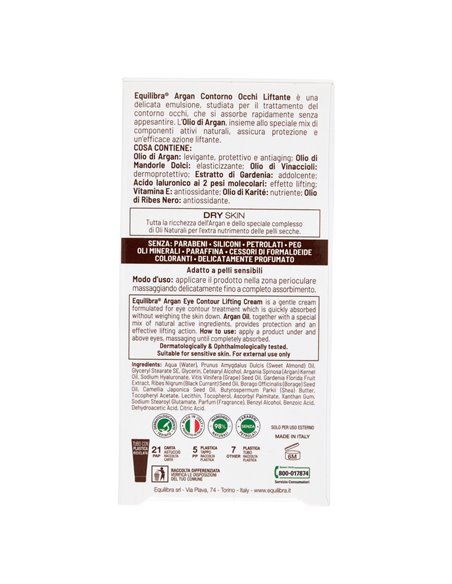 Equilibra Contorno occhi Argan