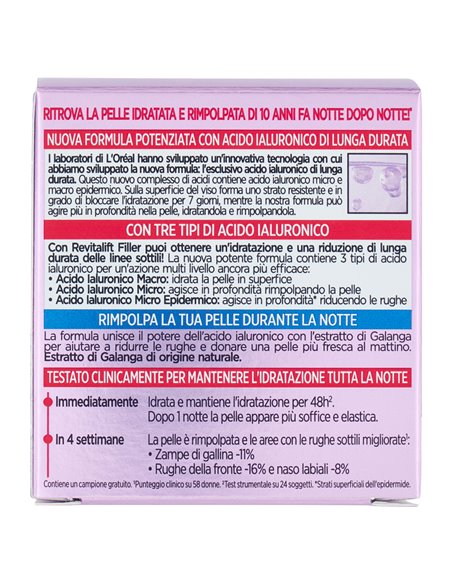 L'Oréal Paris Trattamento notte Revitalift Filler