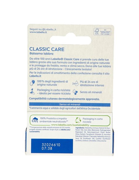 Labello Balsamo labbra Classic Care