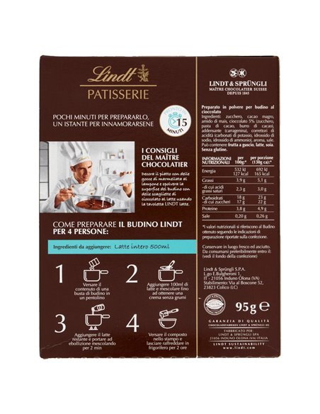 Lindt Patisserie Preparato per budino al cioccolato