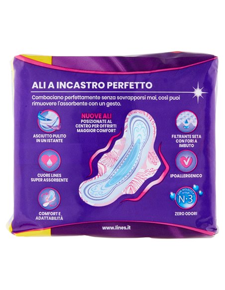 Lines Seta Assorbenti ultra lungo con ali