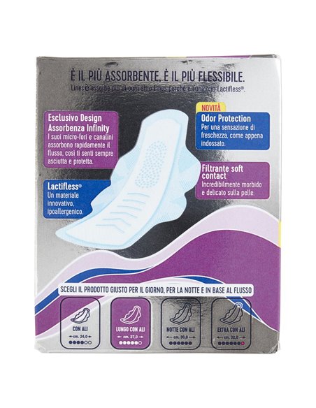 Lines è Assorbenti lunghi con ali