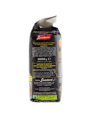 Preparato per pane nero ai 7 cereali