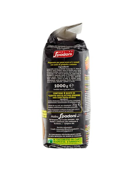 Preparato per pane nero ai 7 cereali