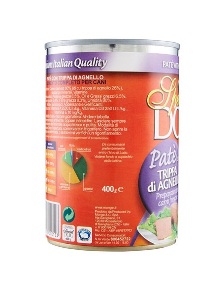 Paté Per Cani Con Trippa Di Agnello