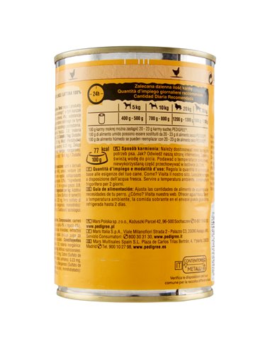 Cibo Umido Cane con Pollo e Carote