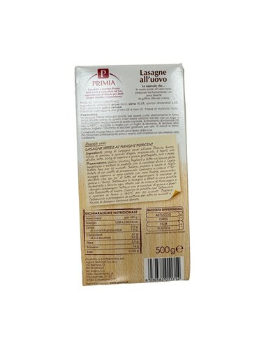 PRIMIA – Lasagne verdi all'uovo