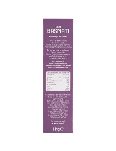 PRIMIA – Riso Basmati
