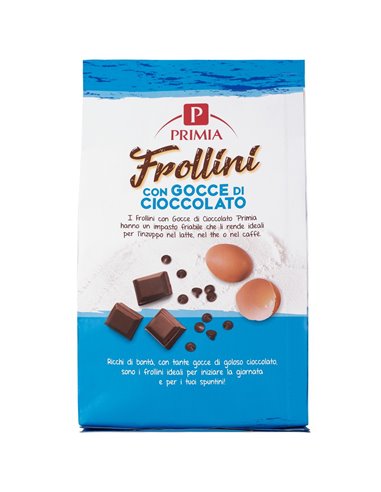 Frollini con gocce di cioccolato