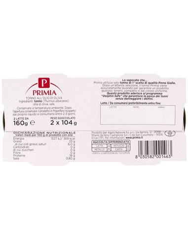 Tonno all'olio di oliva