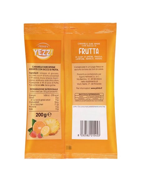 Caramelle Dure Ripiene Frutta