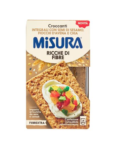 Croccanti Extra Con Semi Di Sesamo, Fiocchi D'avena E Chia