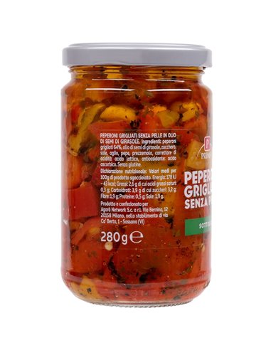 Peperoni grigliati senza pelle