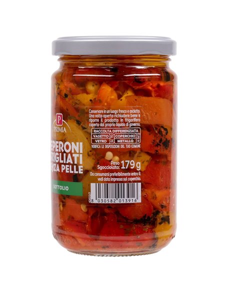 Peperoni grigliati senza pelle