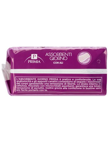 Assorbenti giorno ripiegati con ali