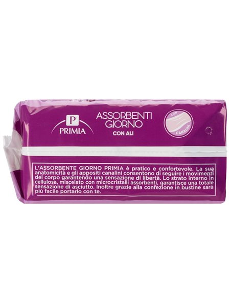 Assorbenti giorno ripiegati con ali