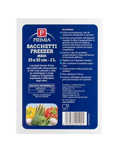 Sacchetti Freezer Medi 23x32 Cm