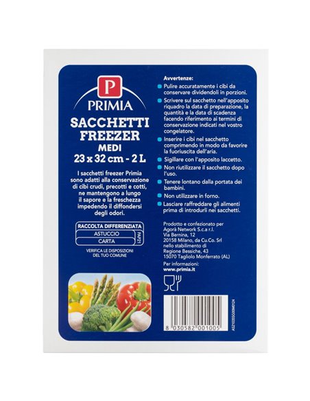 Sacchetti Freezer Medi 23x32 Cm