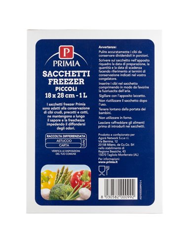 Sacchetti Freezer Piccoli 18x28 Cm