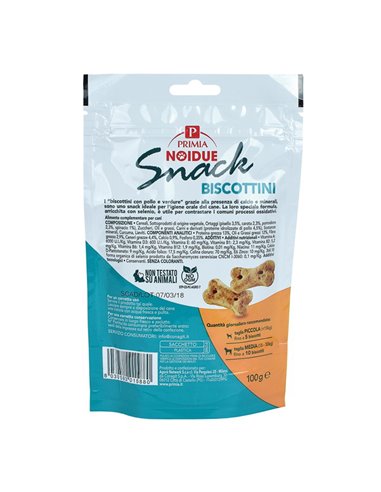 Snack Biscottini Per Cani Con Pollo E Verdurine