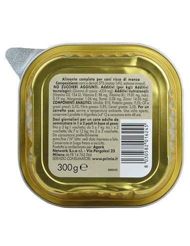 Paté Per Cani Con Manzo