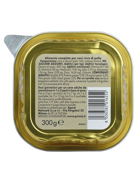 Paté Per Cani Con Pollo