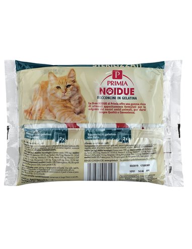Bocconcini In Gelatina Per Gatti Con Salmone, Con Pollo